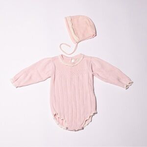 Fin & Vince Adeline Romper Set with Bonnet
